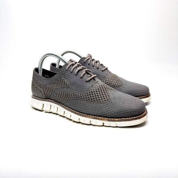Cole Haan Men's Zerogrand Wingtip Oxford Gray Size 7M - Picture 1 of 8